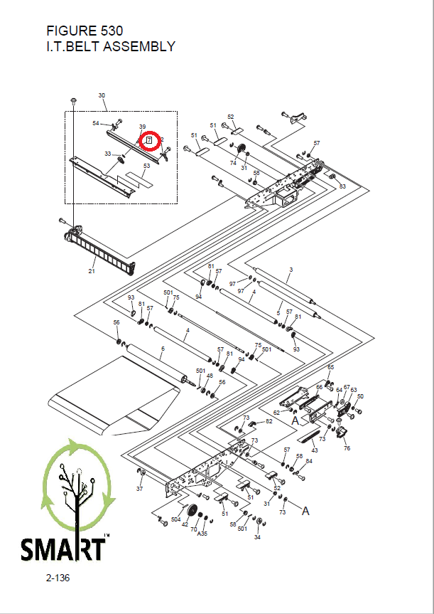 Canon FL3-4920-000 ITB Plate,Blade (iRAC7055-C9280-C7580i)